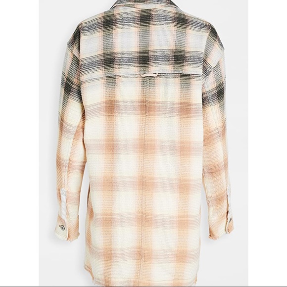SOLD Free people anneli plaid ombré shirt jacket - Picture 8 of 11